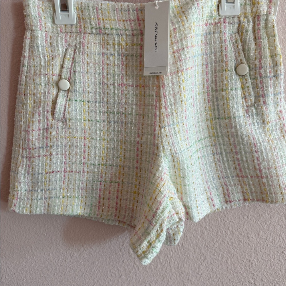 NWT Girl Multicolor Tweed Shorts